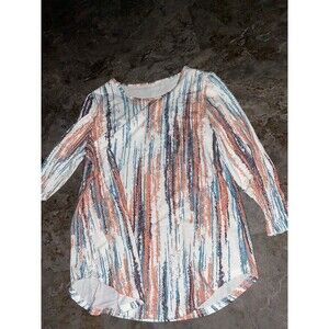 Boutique Dress Shirt Women’s Size Large, Colorful